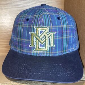 Vintage Milwaukee Brewers Annco Plaid Flannel Snapback Hat RARE Striped Cap